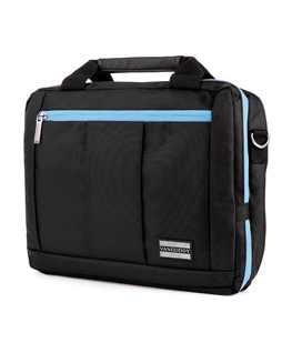 El Prado Laptop Messenger/ Backpack (Black/Aqua) 13-14